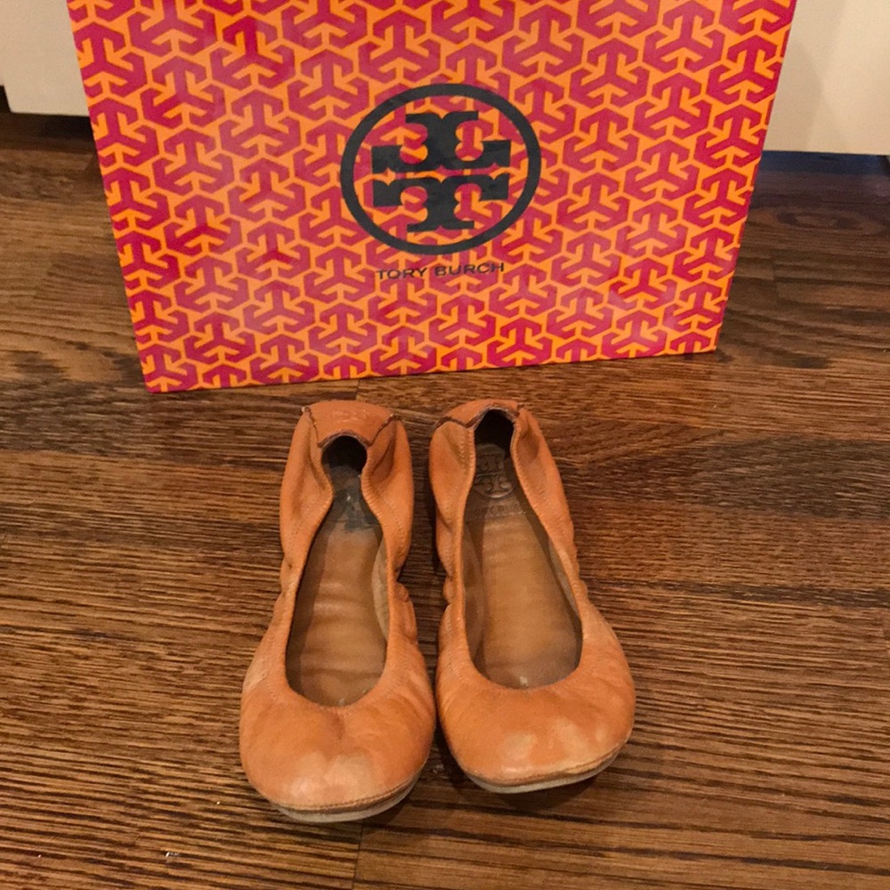 Tory Burch Tan Ballet Flats